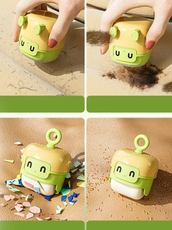 Sticky Lint Roller for Pet Hair, Fuzz, Dust & Debris - Reusable & Washable, Strong Adhesion, Cute Portable Design