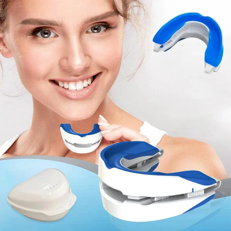 

Anti-snoring Mouthpiece Anti-snoring Device Nighttime Teeth Guard Adjustable Sleeping Mouthguard for Bruxism