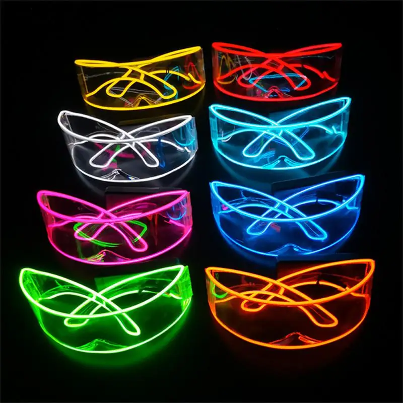 Laser Glasses For Night Club Performers,LED Glasses,Party Dancing,Rave Christmas,6V,Led Futuristic Soldier Glasses,Neon Light