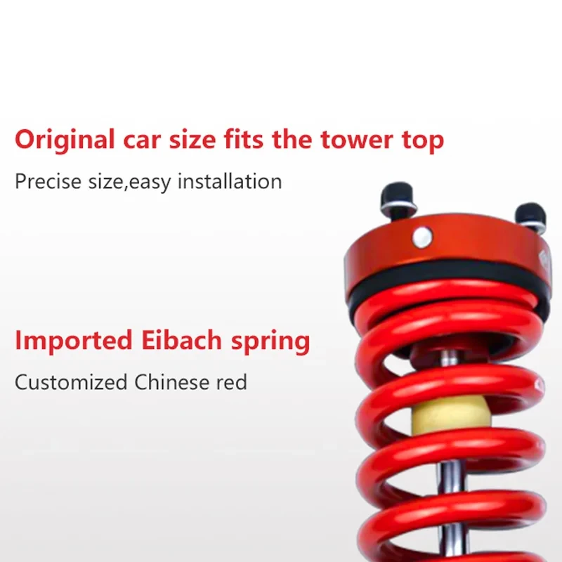 High Peormance 4-Inch Lift Nitrogen Adjustable Shock Absorber Front And Rear 4x4 Suspension Kit JK JL New Condition