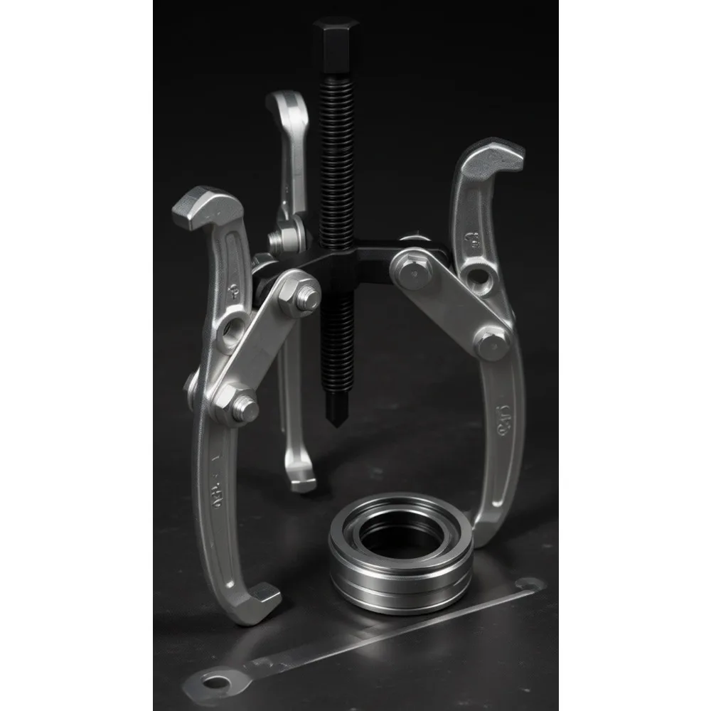 

6Inch 3Jaw Reversible Gear Puller DropForged Steel Chrome Plated for Vehicle Maintenance