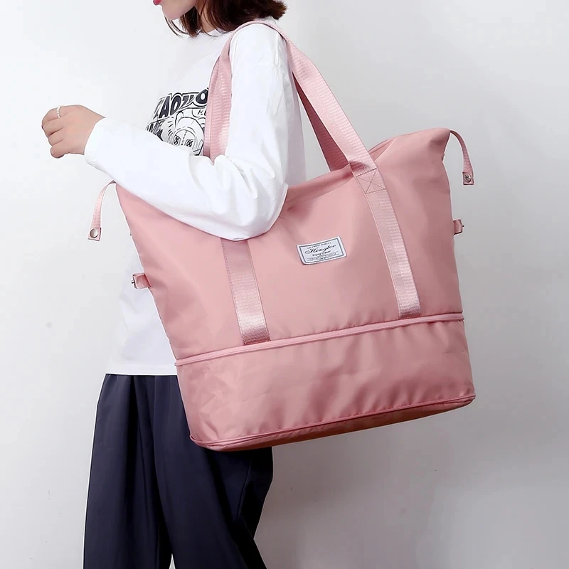 Erweiterbare Große Reisetasche, Wasserabweisende Sport- und Fitness-Handtasche, Lässige Reisetasche – Detail 17