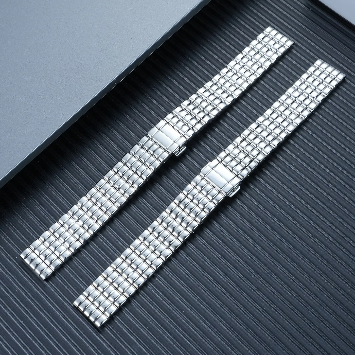For Longines Dantovina series fashionable and versatile stainless steel women's watch strap and stainless steel chain  16mm