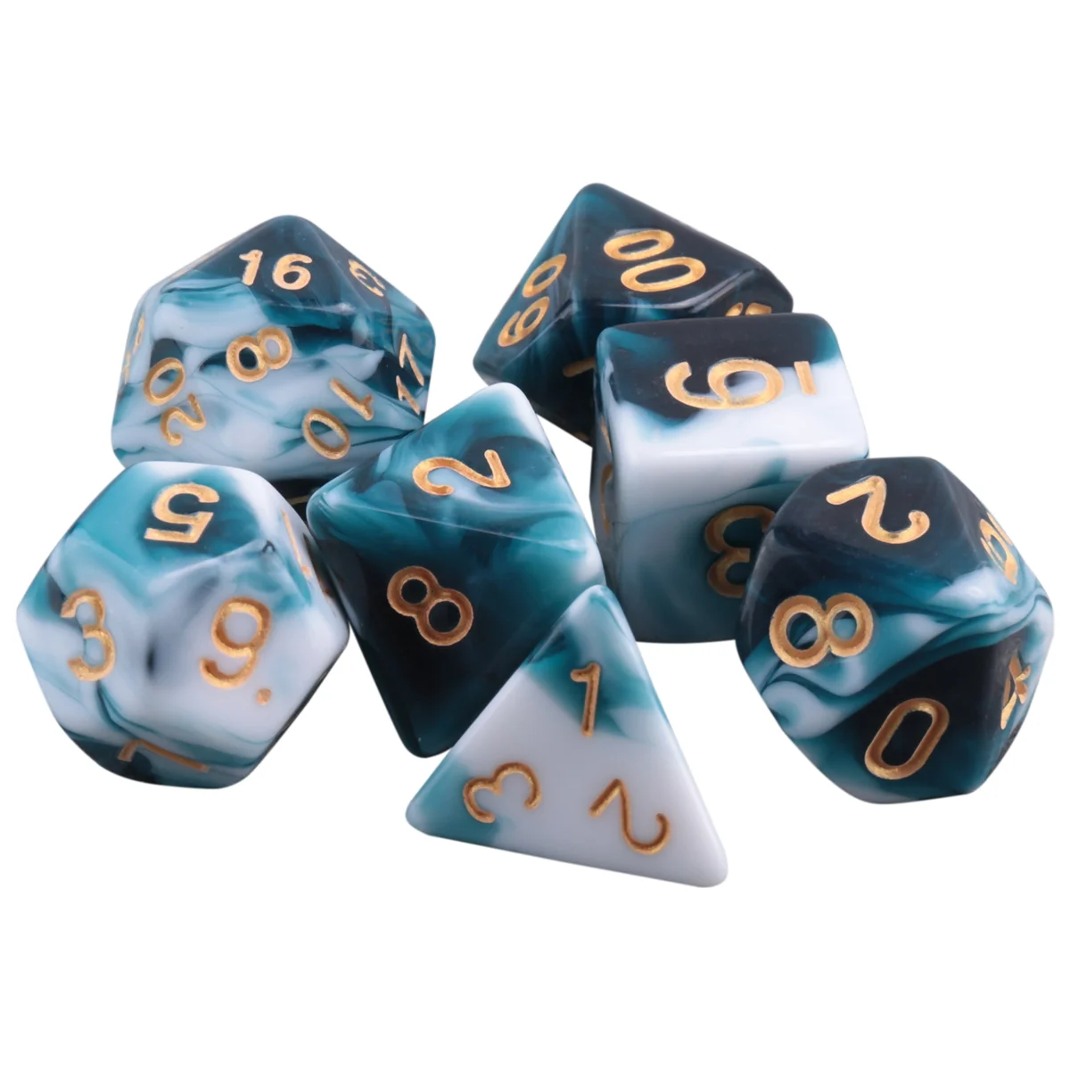 Новый A26P, набор из 7 кубиков, набор многогранных кубиков, набор ролевых кубиков для DND Pathfinder, ролевая игра, ролевая игра