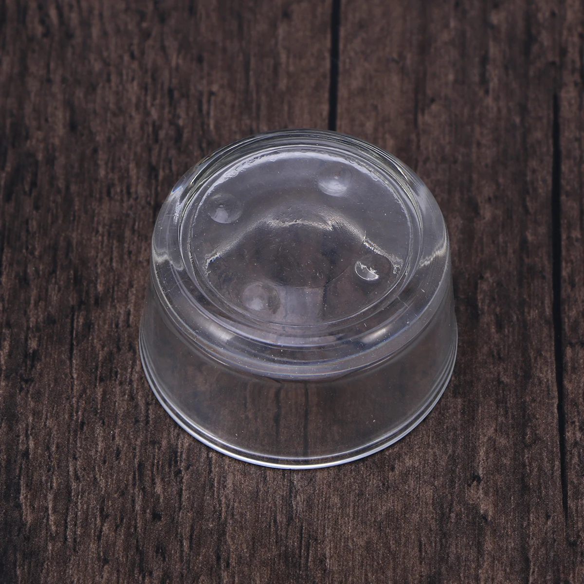 

Multipurpose Glass Reptile Feed Dish Clear Round Dishes for Lizards Spiders Shrimp Smooth High Brightness Tank Decor