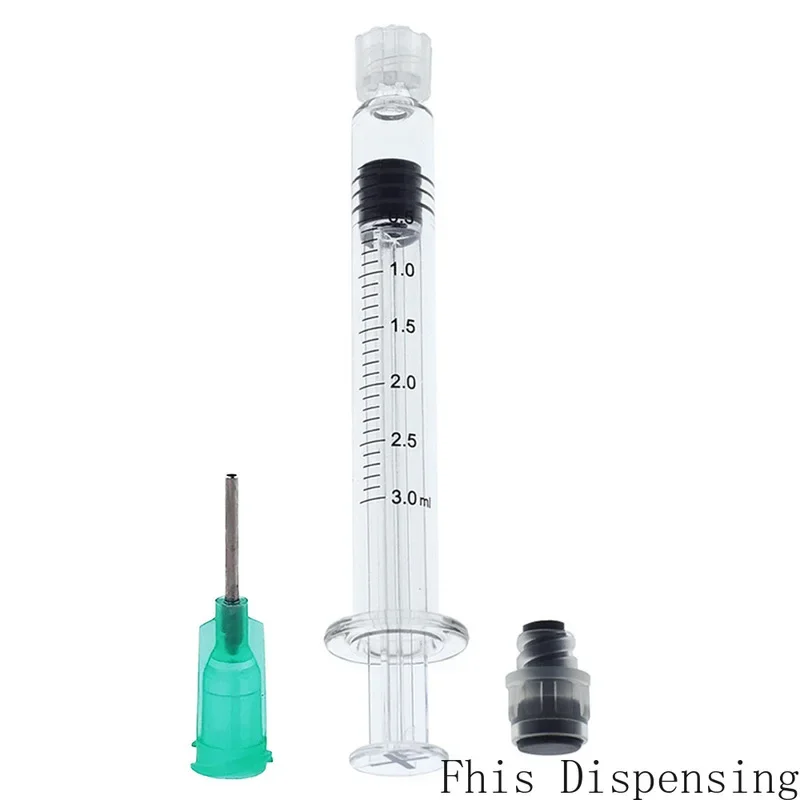 

Measurement Mark Tip for CBD Oils EJuices Liquids Chemical (Gray Piston) 3ml Luer Lock Syringe with 18G Needle Reusable