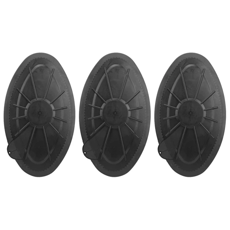 

3X Deck Hatch Cover Boat Waterproof Round Hatch Cover Plastic Deck Inspection Plate For Marine Boat Kayak Canoe Marine