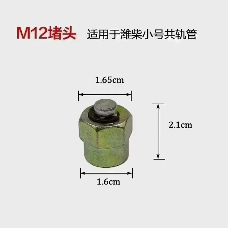 Common Rail Tube Plug Common Rail Injector Cap Common Rail Injector Tube Block-Off Tool Sealing Plug M12 M14 M16 M18 M20