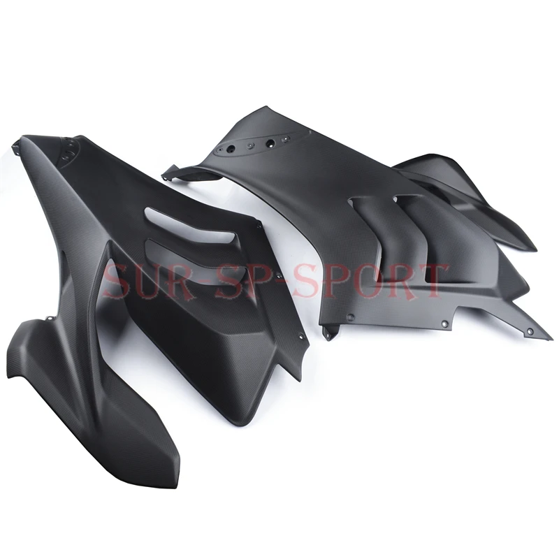 Large Side Panels Cowlings Fairing For Ducati Panigale V4 V4R 2020 2021 Full Carbon Fiber 100%