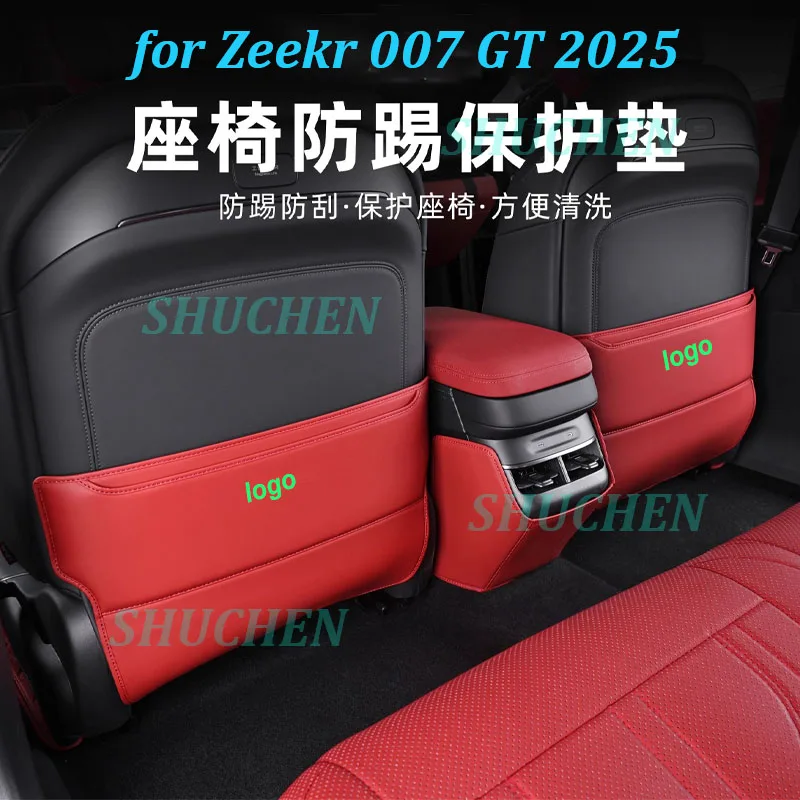 

Car Seat Anti-kick Pad for Zeekr 007GT 2025 Anti-dirty Rear Row Seat Back Kick Leather Protector Interior Accessories