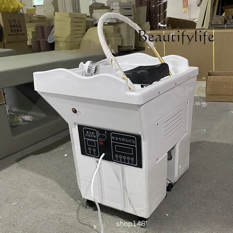 

массажное кресло Circulation Fumigation Ear Cleaning Hair Care Center Head Massager Beauty Salon Movable Head Therapy Shampoo Ba