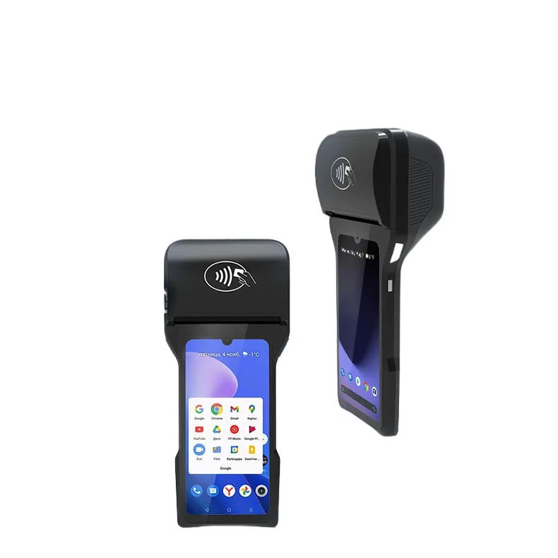 Android pos handheld cash register, touch all-in-one machine label printing supermarket catering intelligent scan code payment