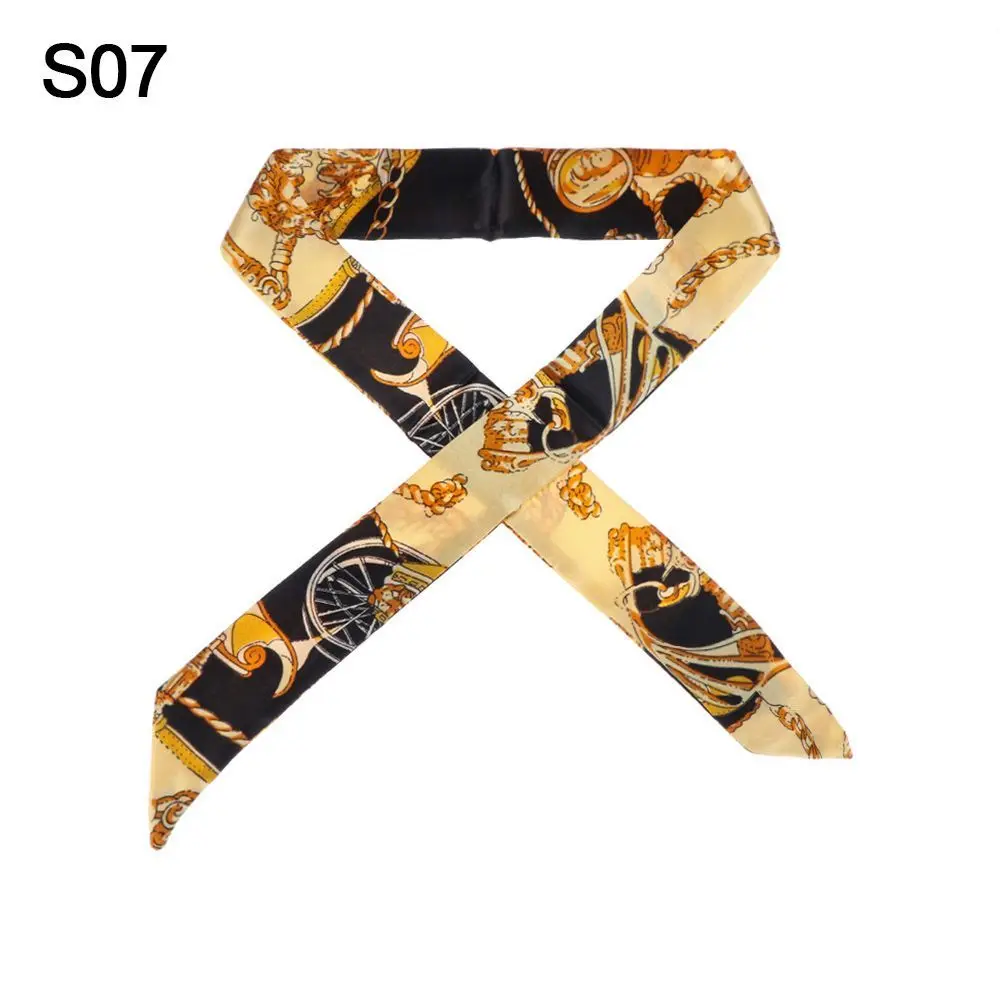 2Pcs 40 Colors Wrist/Waistband Decoration Accessories Neck Scarf Small Silk Scarf Decor Ribbon Scarf Handbag Handle Ribbon