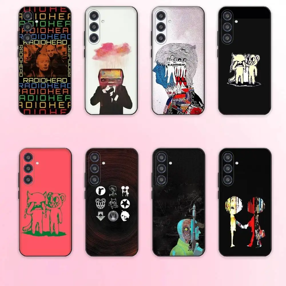 Funda de teléfono clásica R-Radiohead Rap Band para Samsung Galaxy A73,A72,A71,A70,A53,A52,A51, otros carcasa negra suave