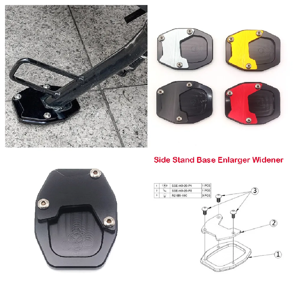 

Fits for Honda XADV 750 Forza NSS750 XADV750 ABS 2021-2025 Motorcycle Side Stand Enlarger Pad Extender Base Extension Widener