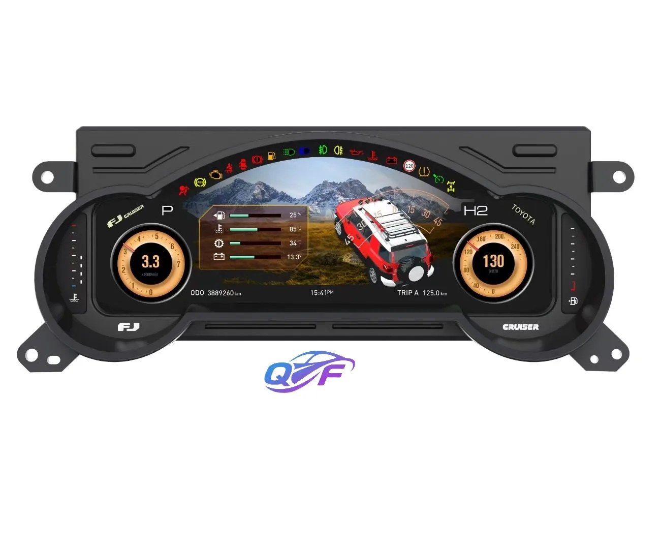 New Upgrade for Toyota Land Cruiser LC200 2016 2021 Car LCD Dashboard Digital Cluster Instrument Speedometer Virtual Cockpit