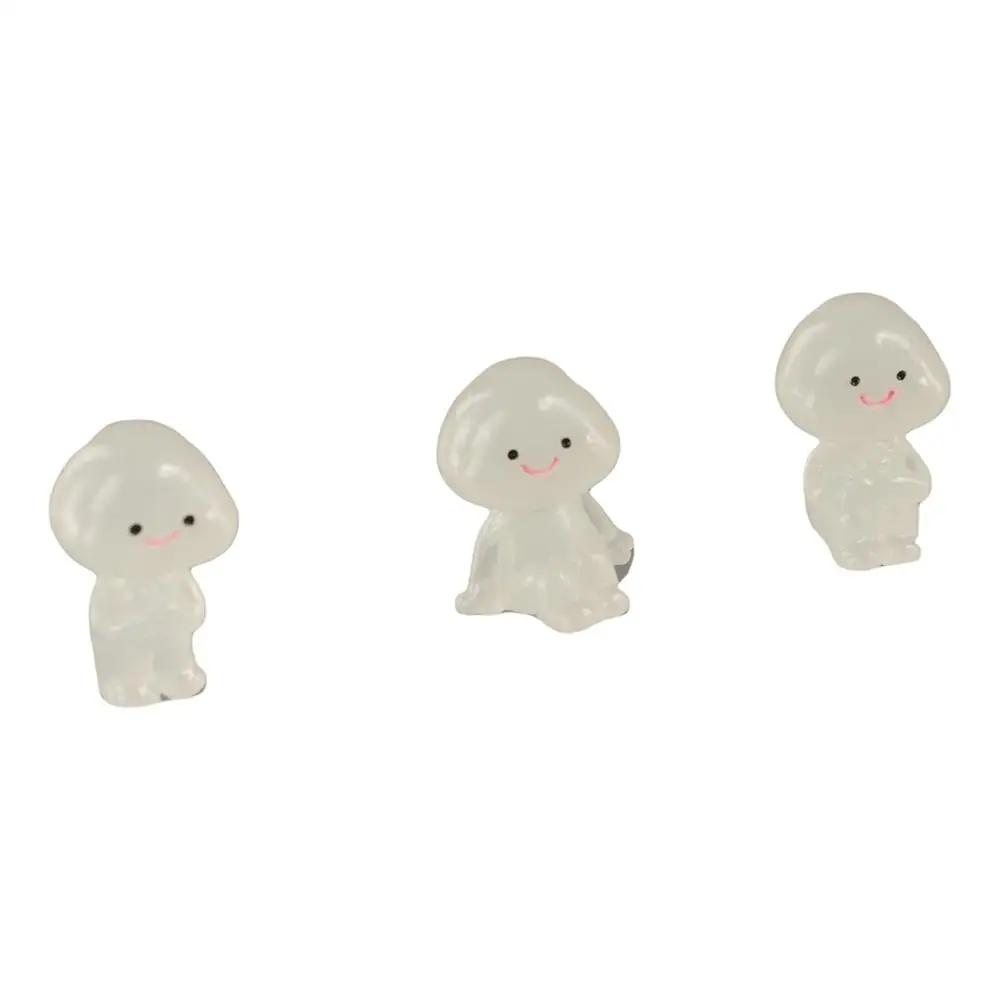 Cartoon Luminous Small People Figurines Glow in Dark Cute People Figurines Miniatures Resin Crafts DIY Little Man Statue