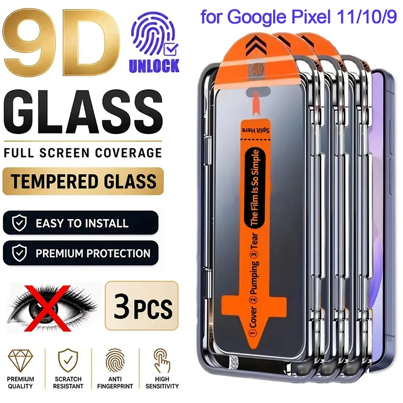 Full Cover Privacy Screen Protector For Google Pixel 10a 11 Pro 9a 8a 7a 6a 8 9 10 Pro XL Anti-Scratch Anti-spy Tempered Glass