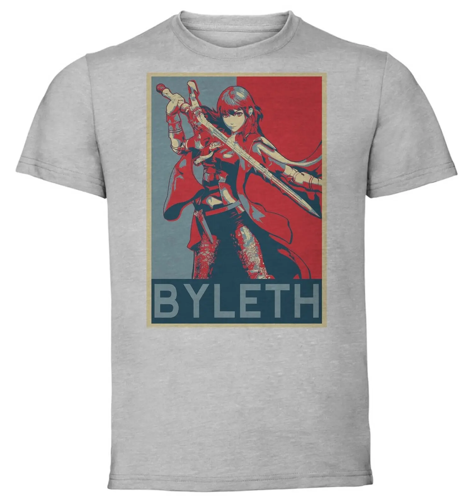 

TShirt Knit Smash Bros Propaganda Byleth Female LL2576 Unisex clothing