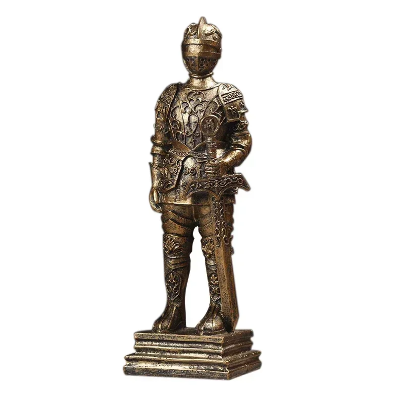 

Ancient Roman Soldier Figurine Crafts Ornaments Room Decor Retro Resin Statue Home Decor Bar Office Decoration Sculpture gifts