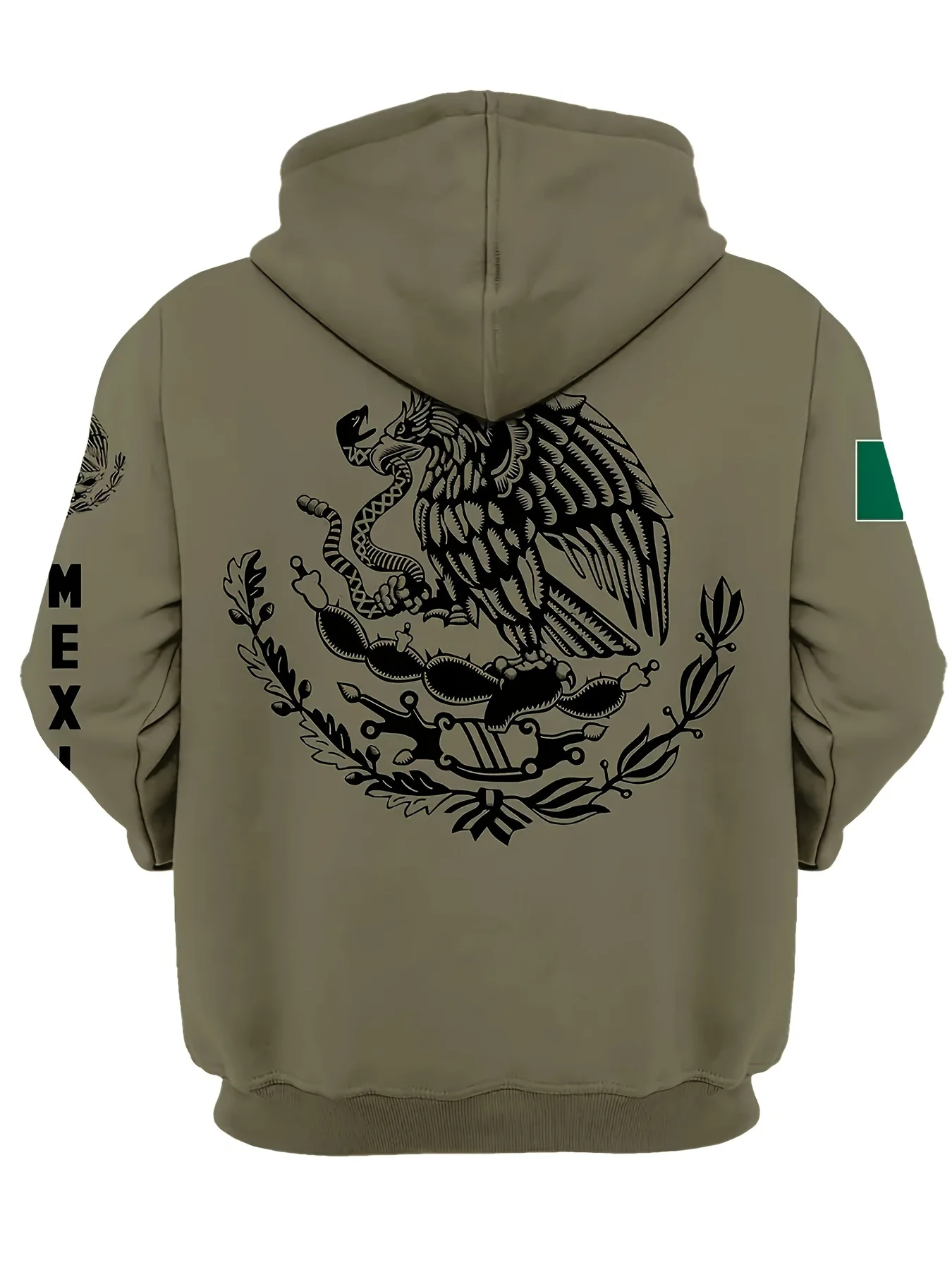 Mexican Style 3D Printed Animal Pattern Men's Hooded Sweatshirt, Sports and Casual Stretch Top for Fall and Winter Season