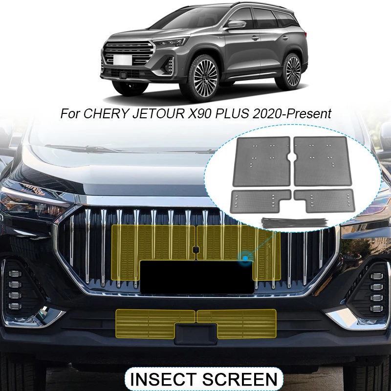 

4PCS Car Insect-proof Air Inlet Protection Cover Airin Insert Net Vent Racing Grill Filter For CHERY JETOUR X90 PLUS 2020-2025