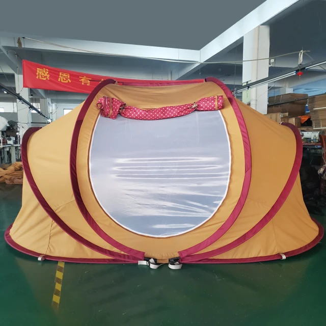 Factory Wholesale Low MOQ Mid East Kadi Style Free Install Pop Up Polyester Cotton Family Desert Camping Outdoor Tents