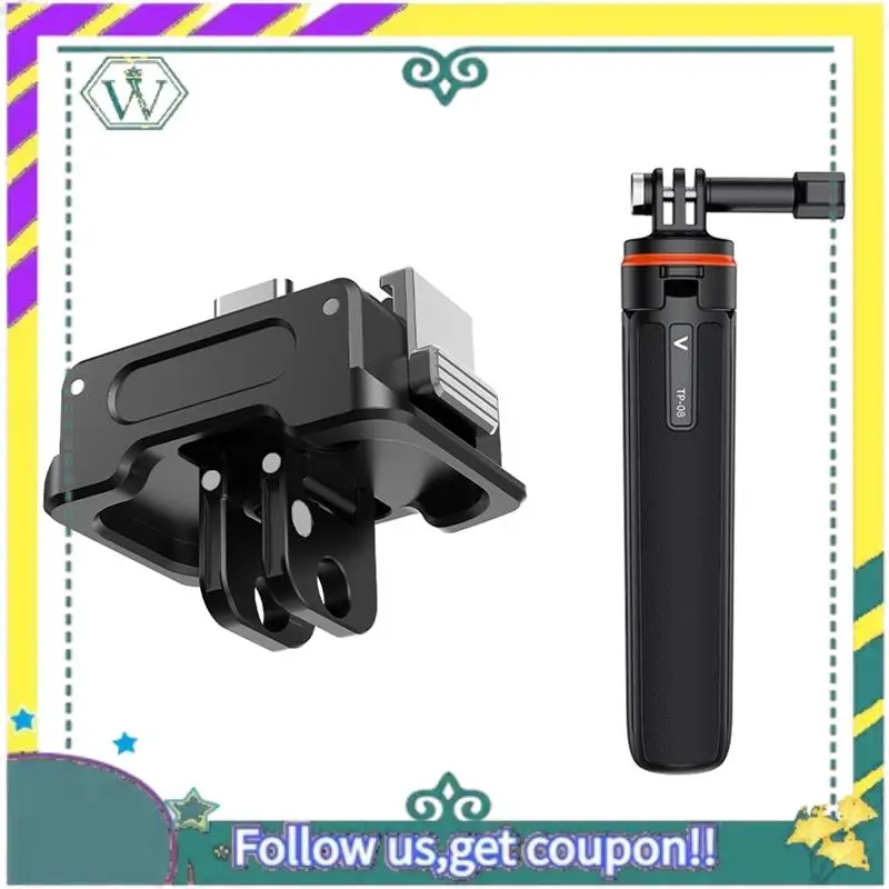 A28Q-Mount Adapter Connector With Tripod 1/4 Gimbal Camera Quick Release Bracket Camera Charging Base For DJI OSMO Pocket 3