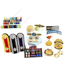 Security Uniform Badge Overalls Star Eagle Accessories Ribbon Aviation Metal Medal Men Army Badges