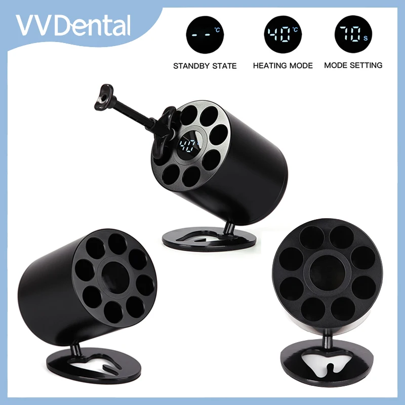 

VVDental Composite Resin Heating AR Heater 8 Holes With Display Screen 24W Composed Material Softener Warmer Equipment