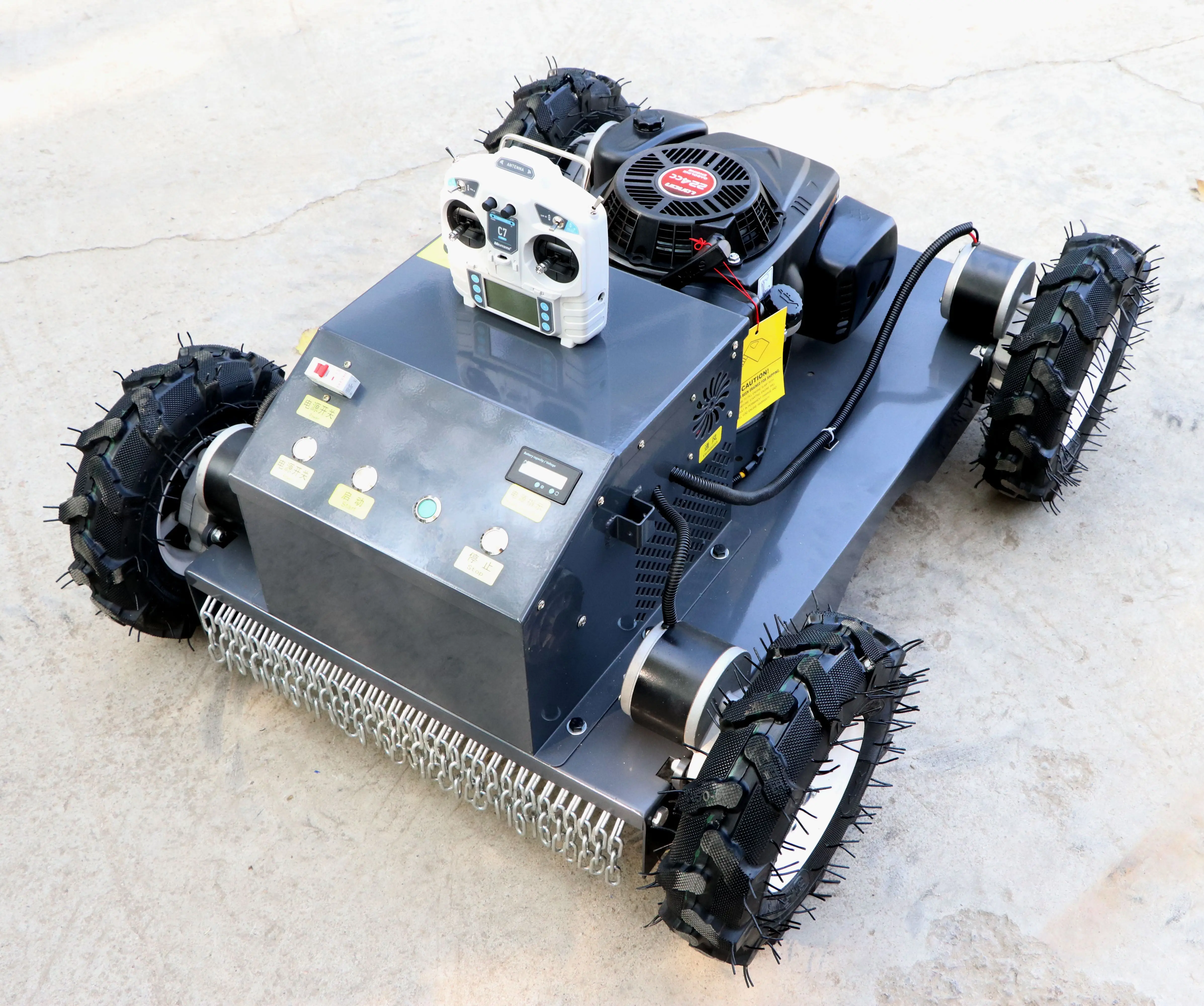 STLF Industrial Grade Remote Control  Engine Robot Lawn Mower 4-Stroke 24V/48V Cordless Electric for Garden