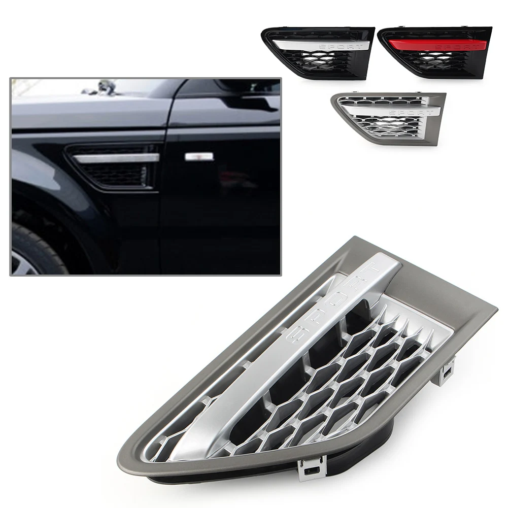 

Car Front Left Side Fender Air Vent Grille Grill For Land Rover Range Rover Sport 2010 2011 2012 2013 ABS Plastic