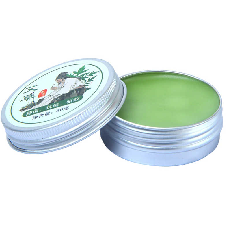 30g Wormwood Extract Ointment Herbal Menthol Solid Cream Moisturizing Soothes Wormwood Extract Ointment Extract Ointment EIG88