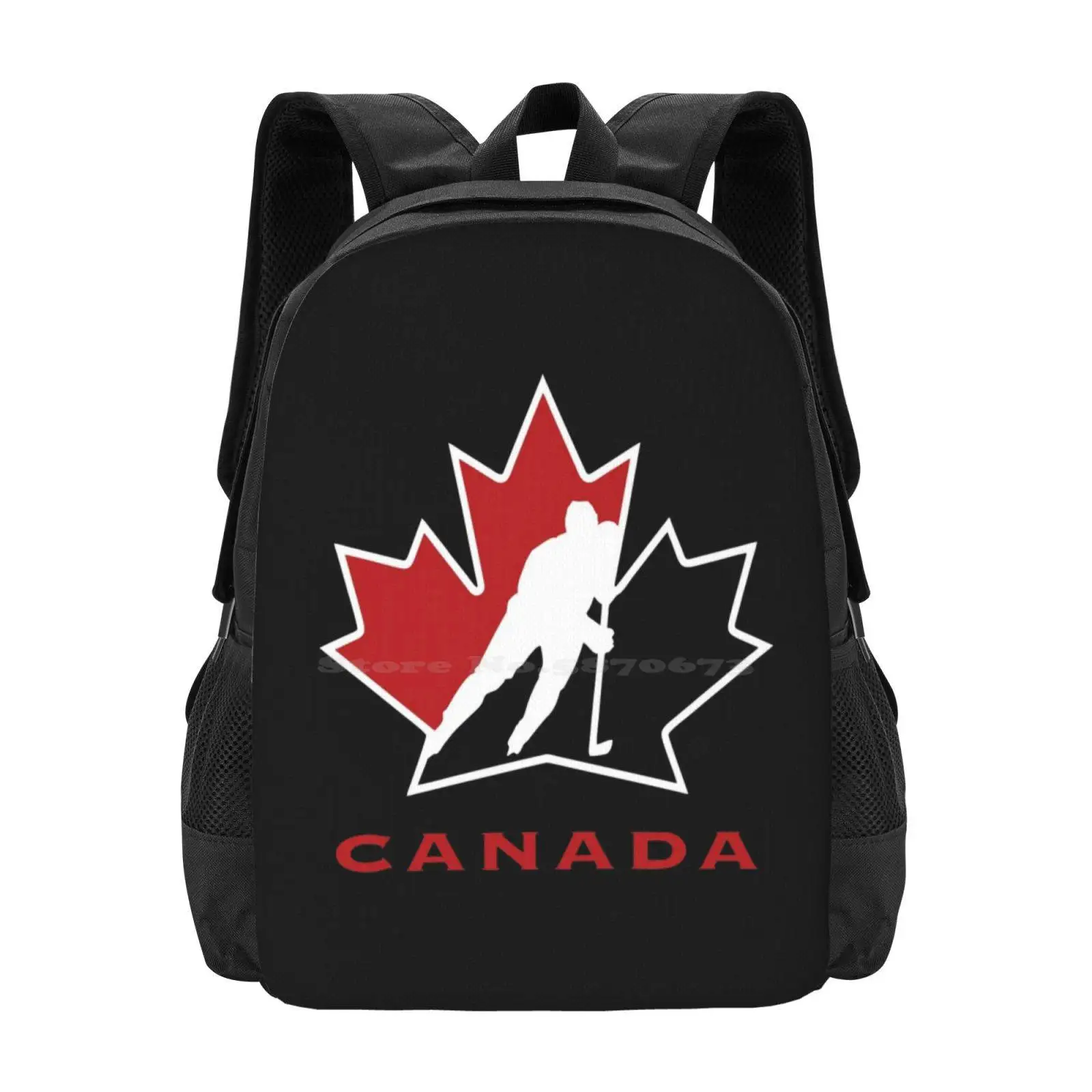 Best Selling-Team Canada Merchandise Fashion Pattern Design Travel Laptop School Backpack Bag Team Canada Stuff Team Canada