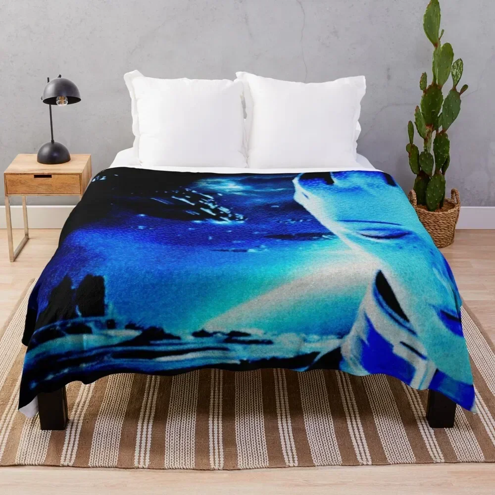 

Mass Effect: Liara T'Soni Digital Glass Painting Throw Blanket Flannels halloween Blankets