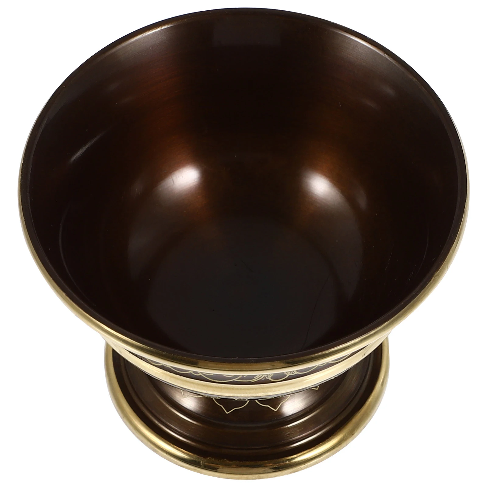 

Brass Temple Water Cup Offering Bowl for Ceremonies Rituals Home Decor Supplies Meditation Yoga Accessories Auspicious