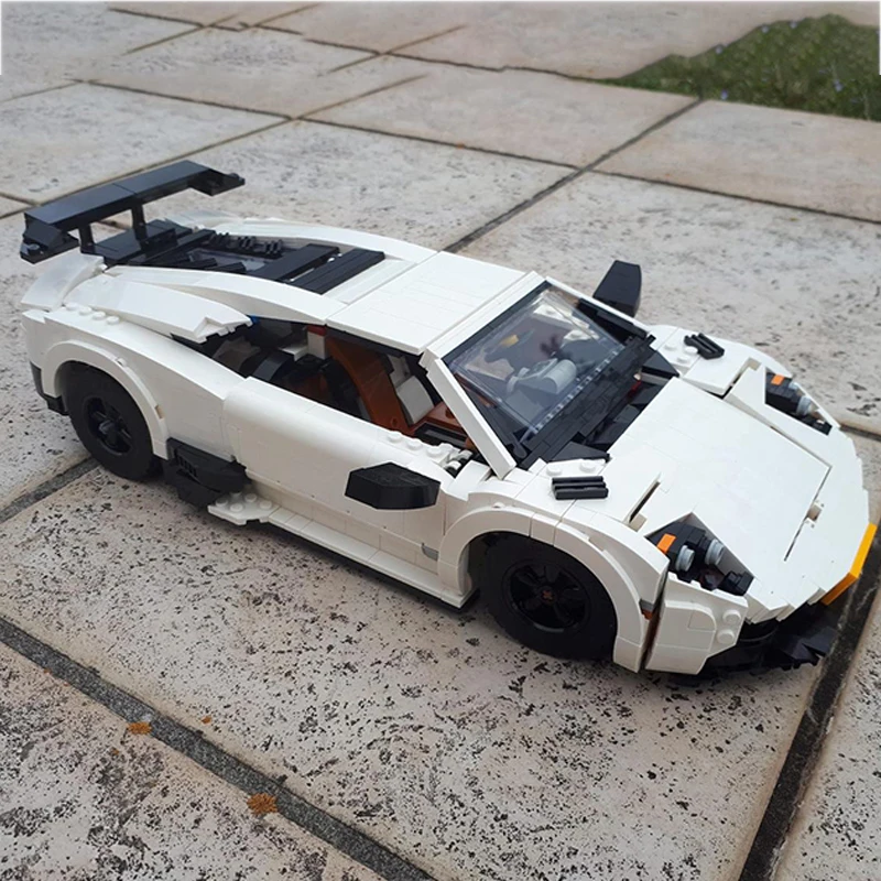 

NEW 1302Pcs Parts Creative Expert MOC Murcielago SV LP7604 MOD 10295 Turbo & Targa Sports Cars Building Blocks DIY Bricks Toys