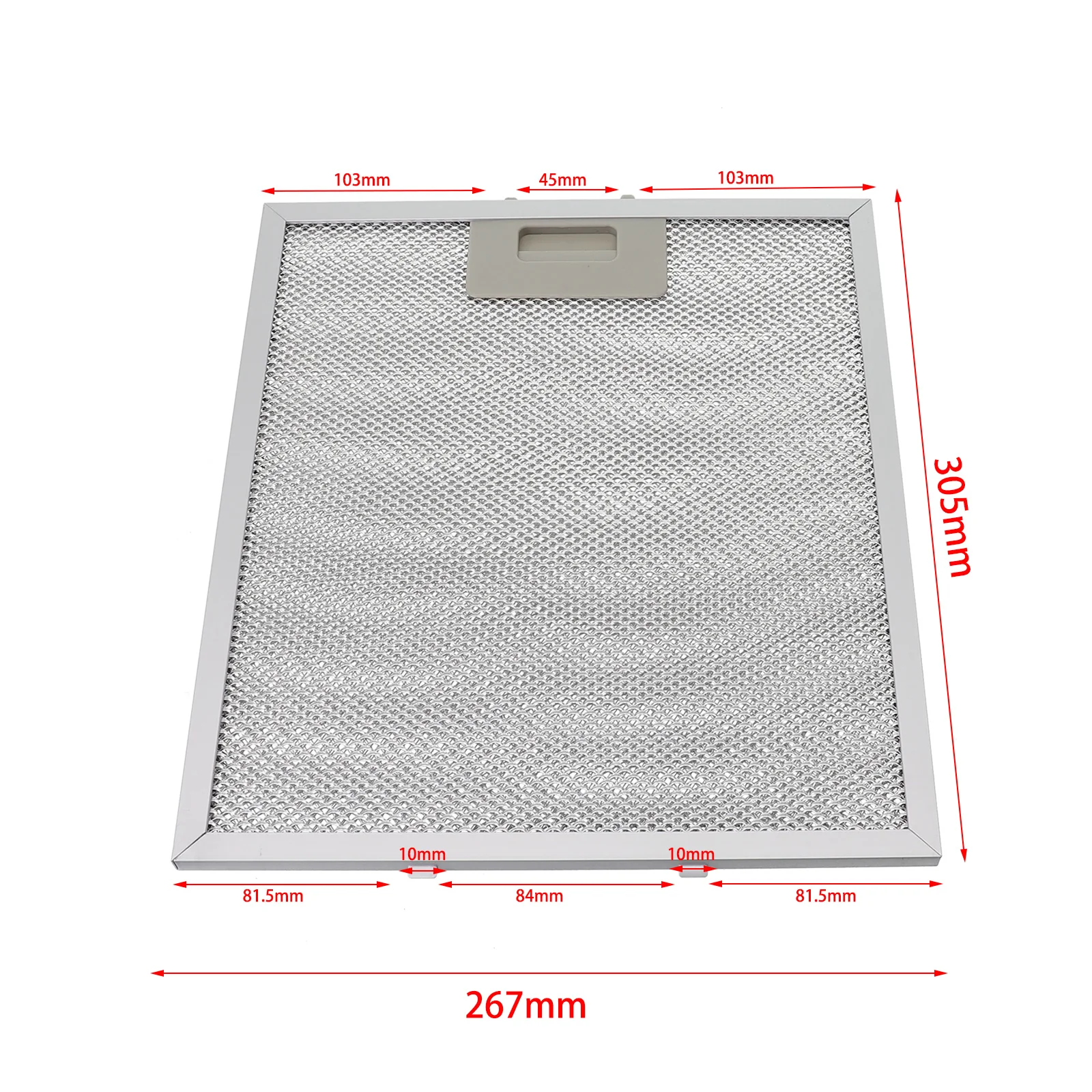 

Stainless Steel Mesh Filter Silver Cooker Hood Filters 305 x 267 x 9mm Improved Air Quality Reduce Cooking Odors