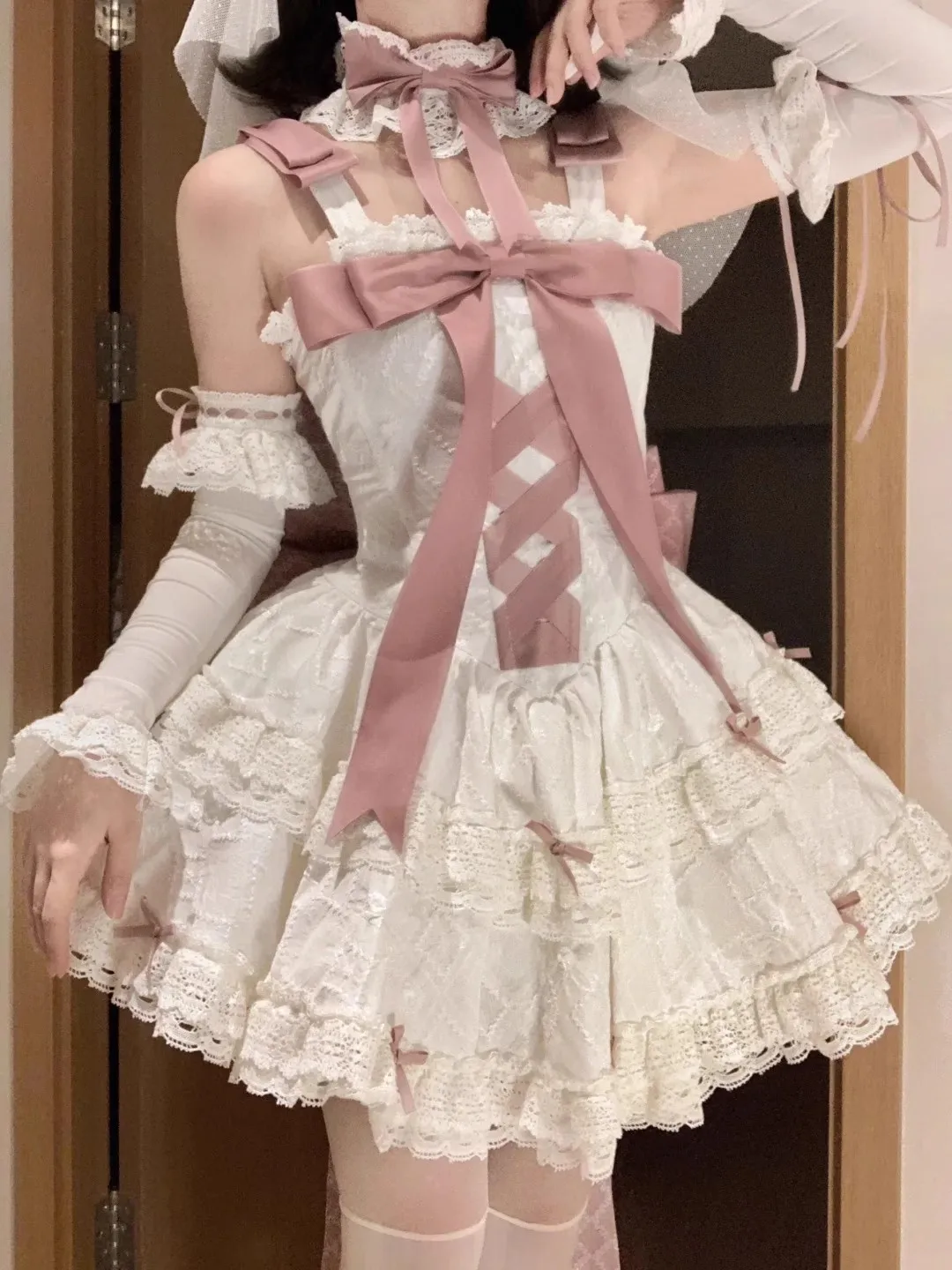 

Original Design First Love Ribbon Gorgeous Lolita Pomeranian Dress Elegant High Set Dress 2026