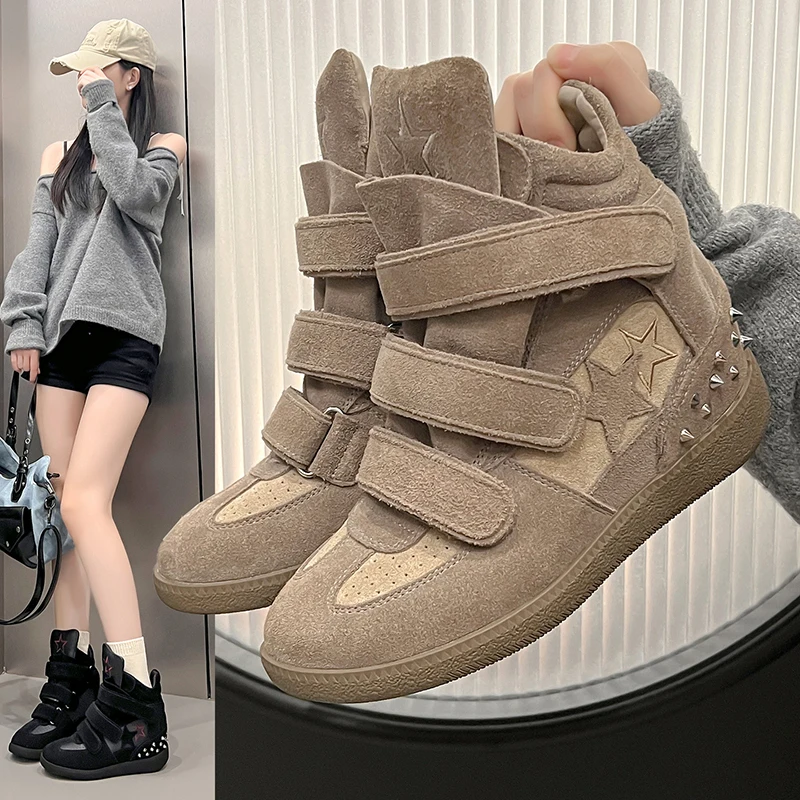 

Полуботинки, флисовые, теплые, модные, универсальные, удобные, противоскользящие, дышащие, спортивные и повседневные женские одинарные туфли