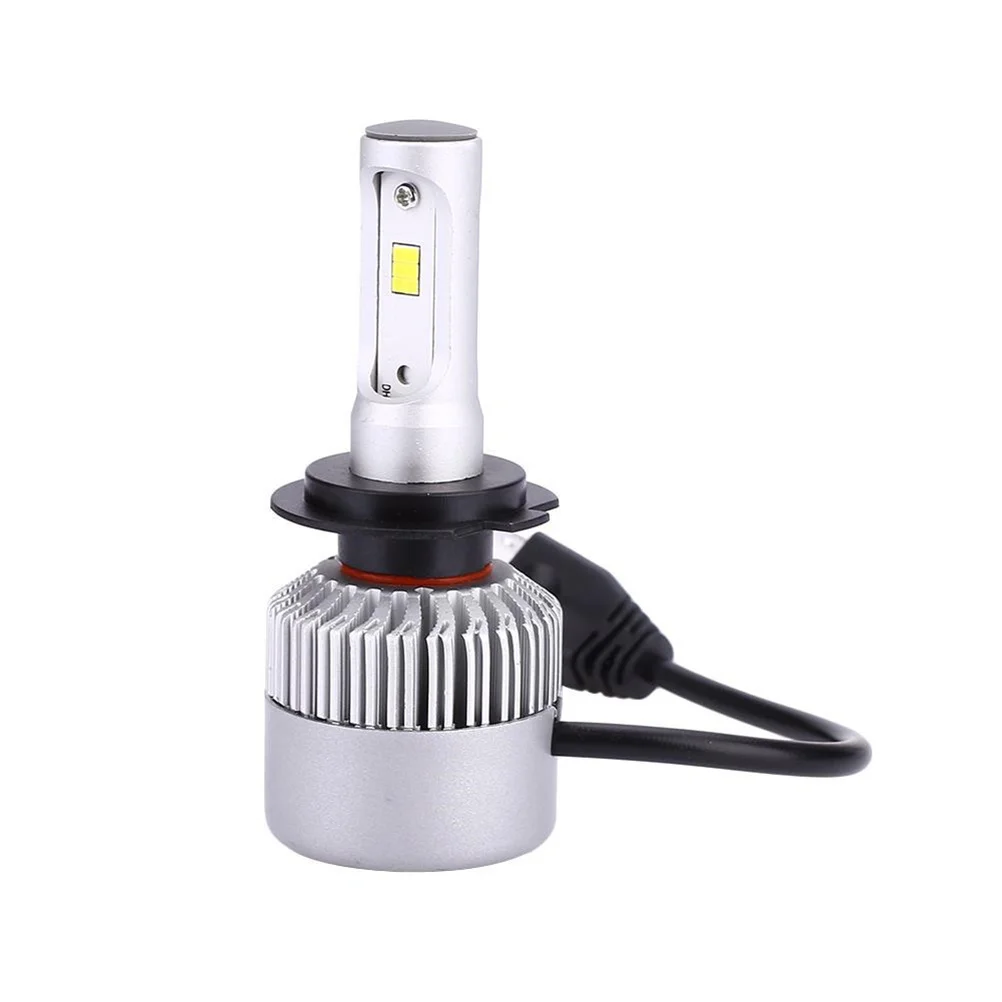 

H7 Led Bulbs 8000Lm 6500K Csp Chips Aluminum Housing Low Power Consumption 50000 Hours No Noise Auto Car Light Upgrade