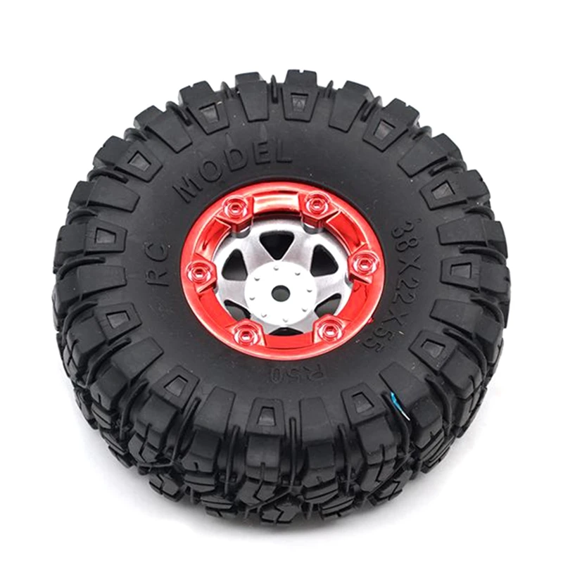 1:12 rc caminhão rastreador 100mm pneus de borracha com roda hex para wltoys 12428 12423 fy01 fy02 fy03 acessórios de substituição