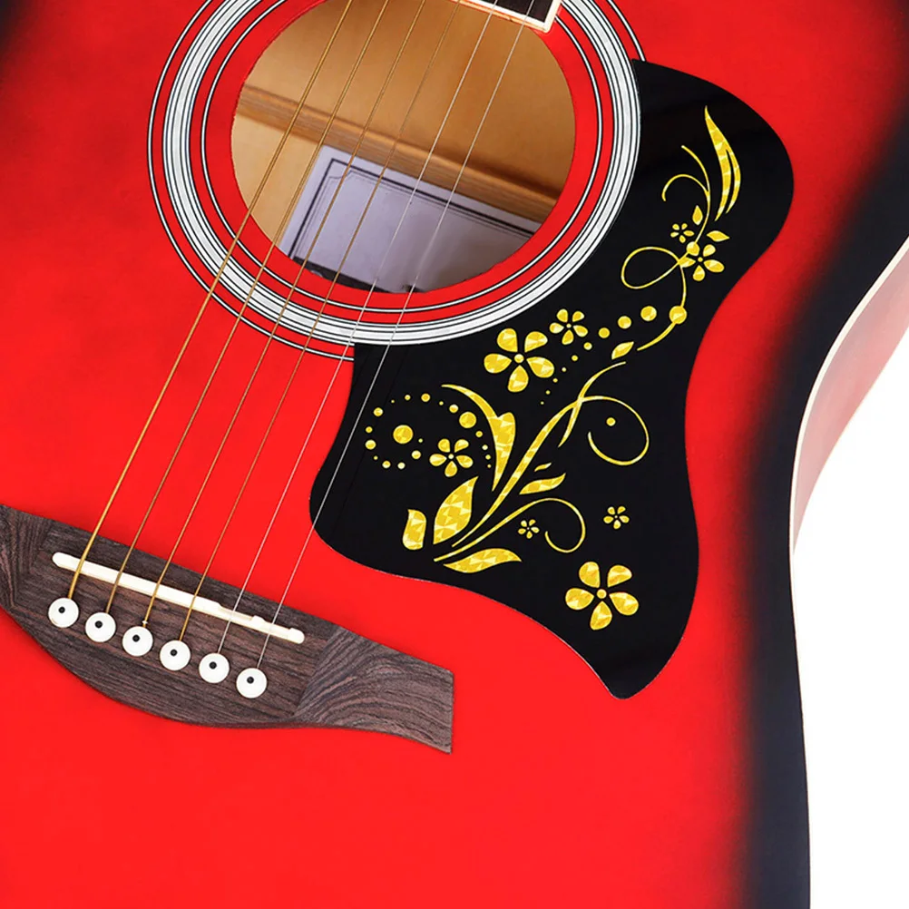 

10Pcs Guitar Protective Pickguard Acoustic Scratch-Resistant Plate Durable PVC Protector for 40-41 Inch Folk Guitar