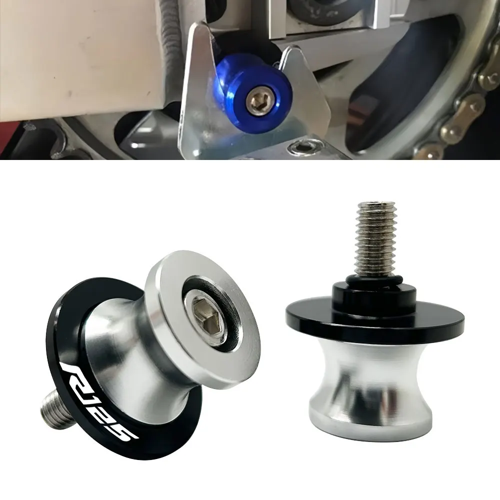 

6MM Stand Screws For YAMAHA YZFR125 Motorcycle Accessories M6 Swingarm Slider Spools LOGO