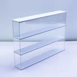 Clear Acrylic Display Case Blind Doll Display Box Multi-layer Door for Collectibles Action Figures with Door Dustproof Storage