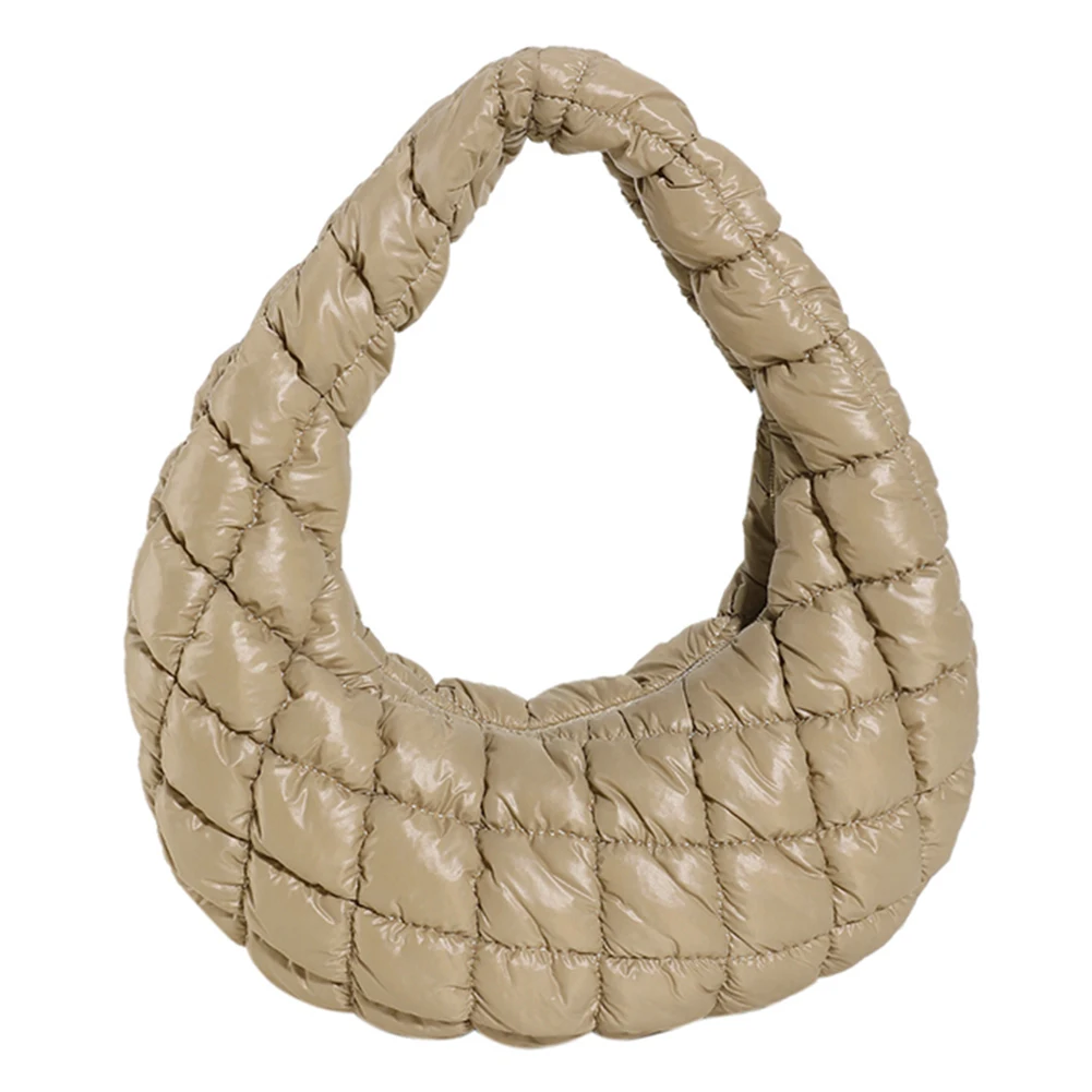 Sac à Main Polyvalent avec Poignée Supérieure pour Femme, Cartable Souple, observateur, Plissé Nuage, Fourre-Tout Matelassé, Fille