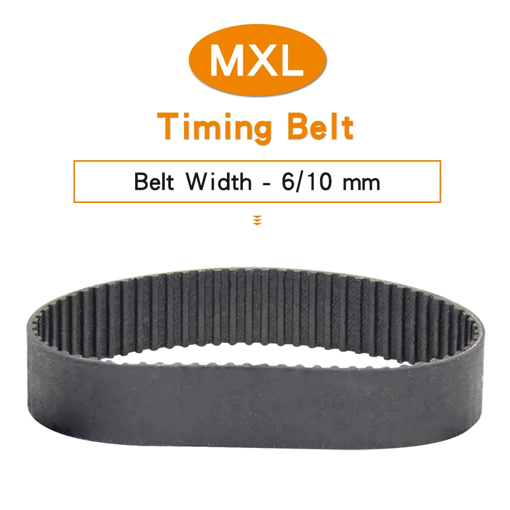 

1 Piece Timing Belt 58.4MXL/59.2MXL/60MXL/61MXL/61.6MXL/62MXL/63MXL/64MXL/64.8MXL/65MXL/66MXL Teeth Pitch 2.032 Belt Width 6/10