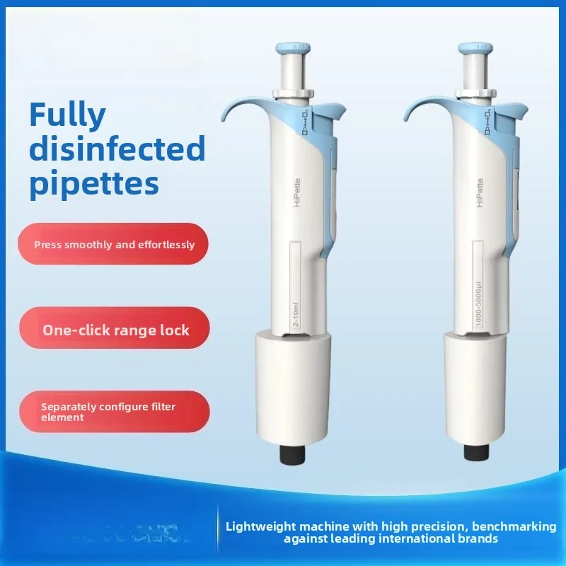 

Micro Adjustable Pipette Hipette High Precision Laboratory Sampler Full Disinfection Single Pipette Gun