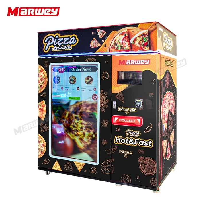 New Business Automatic Commercial Pizza Vending Machine Self-Service Smart Touch Screen Hot Food Pizza Robot Vending Machine