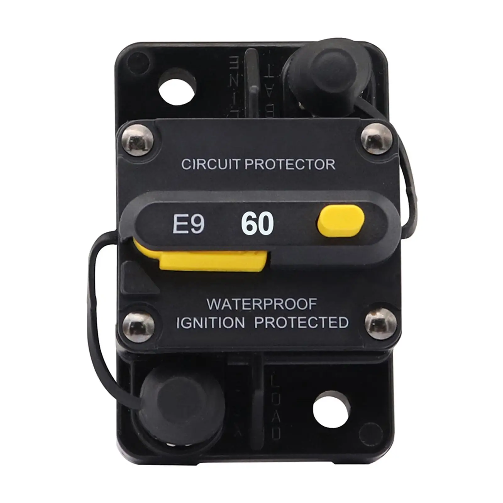 60 Amp Circuit Breaker 12V - 72V Fuse Holder Inverter Car Speaker Protection